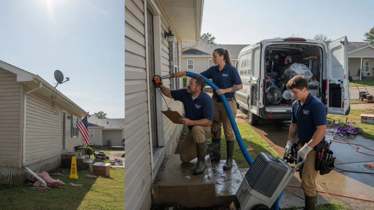 Ceiling Water Damage Restoration in Le Claire, IA near me